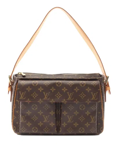 Pre-owned Louis Vuitton 2004 Vivacite Gm Shoulder Bag In Brown