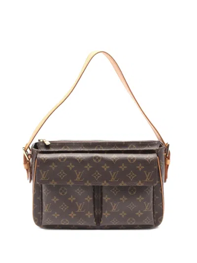 Pre-owned Louis Vuitton 2004 Vivacite Gm Shoulder Bag In Brown