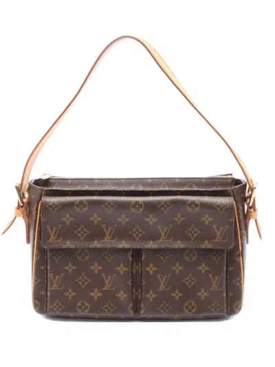 Pre-owned Louis Vuitton 2004 Vivacite Gm Shoulder Bag In Brown