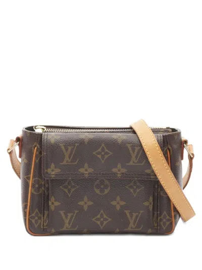 Pre-owned Louis Vuitton 2004 Vivacité Monogram-canva Shoulder Bag In Brown