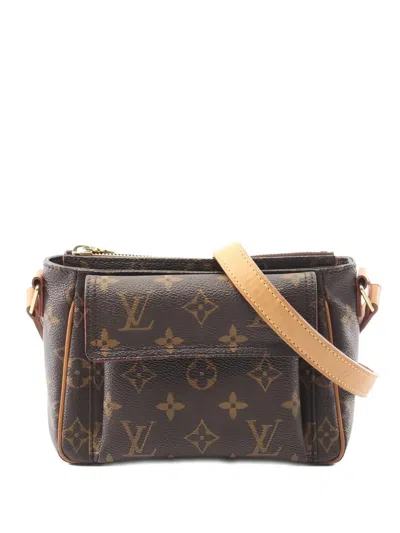 Pre-owned Louis Vuitton 2004 Vivacité Monogram Canvas Mini Bag In Brown