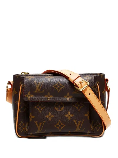 Pre-owned Louis Vuitton 2004 Vivacité Pm Shoulder Bag In Brown