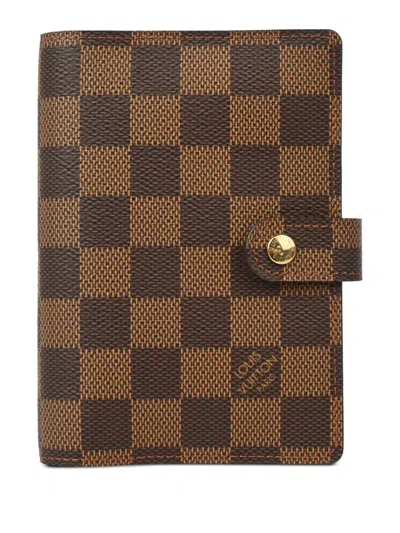 Pre-owned Louis Vuitton 2005 Agenda Pm Notebook Cover In Brown