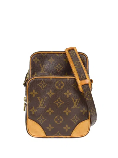 Pre-owned Louis Vuitton 2005 Amazon Crossbody Bag In Brown