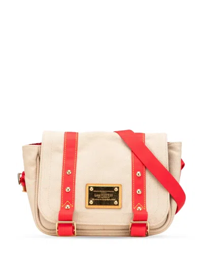 Pre-owned Louis Vuitton 2005 Antigua Besace Pm Crossbody Bag In Brown
