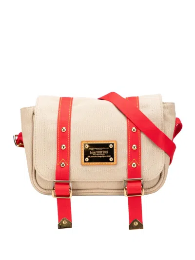 Pre-owned Louis Vuitton 2005 Antigua Besace Pm Crossbody Bag In Brown