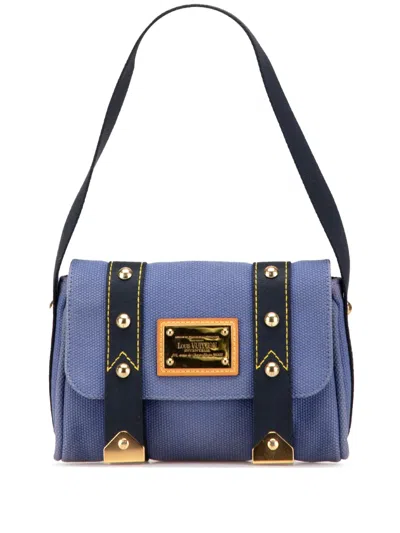 Pre-owned Louis Vuitton 2005 Antigua Sac Rabat Bag Shoulder Bag In Purple