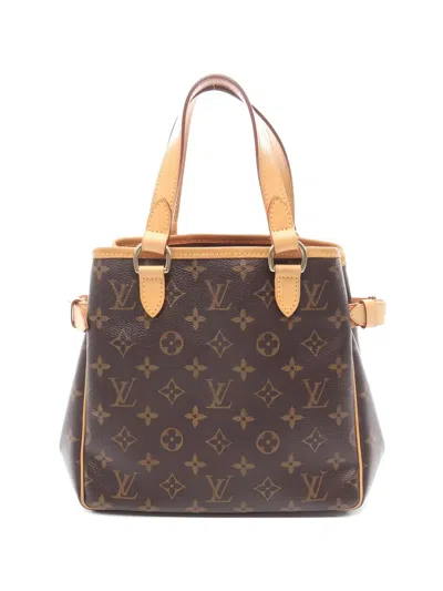 Pre-owned Louis Vuitton 2005 Batignolles Monogram Leather Handbag In Brown