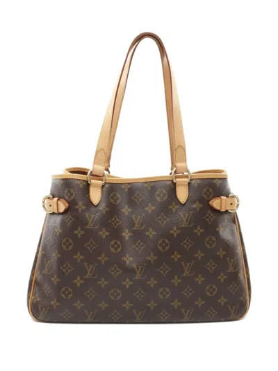 Pre-owned Louis Vuitton 2005 Batignolles Shoulder Bag In Brown