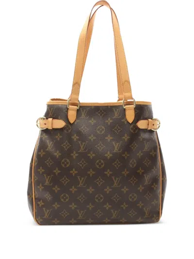 Pre-owned Louis Vuitton 2005 Batignolles Vertical Shoulder Bag In Brown
