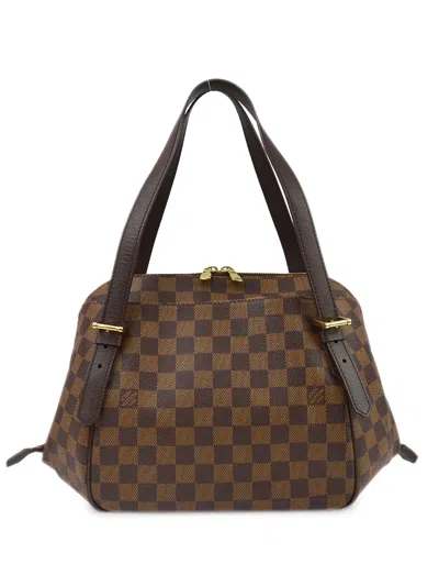 Pre-owned Louis Vuitton 2005 Belem Pm Handbag In Brown