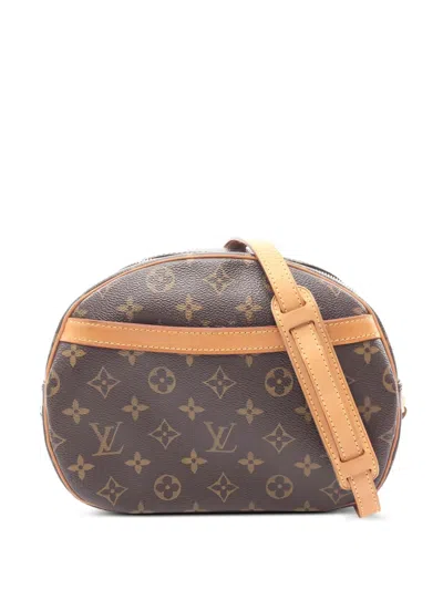 Pre-owned Louis Vuitton 2005 Blois Monogram-canvas Cross Body Bag In Brown
