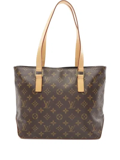 Pre-owned Louis Vuitton 2005 Cabas Piano Tote Bag In Brown