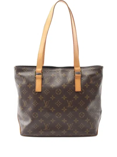 Pre-owned Louis Vuitton 2005 Cabas Piano Tote Bag In Brown