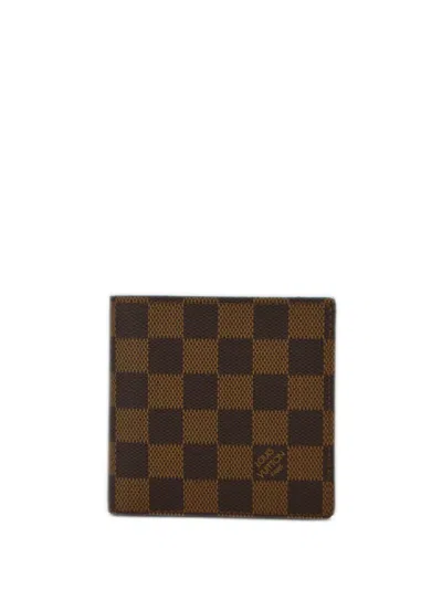 Pre-owned Louis Vuitton 2005  Portovie Cult Wallet In Brown