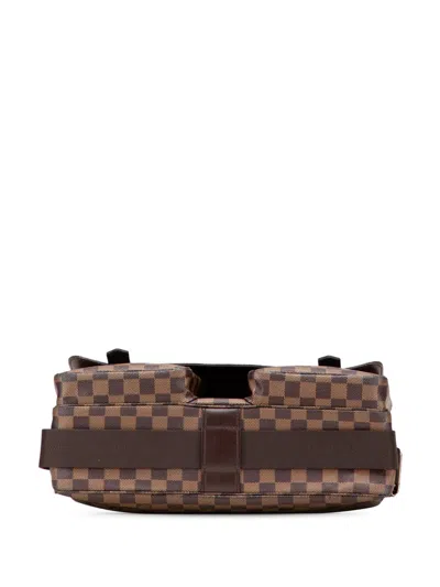 Pre-owned Louis Vuitton 2005 Damier Ebene Broadway Satchel In Brown