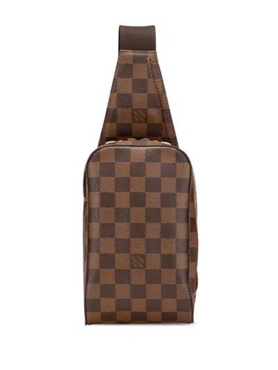 Pre-owned Louis Vuitton 2005 Damier Ebene Geronimos Crossbody Bag