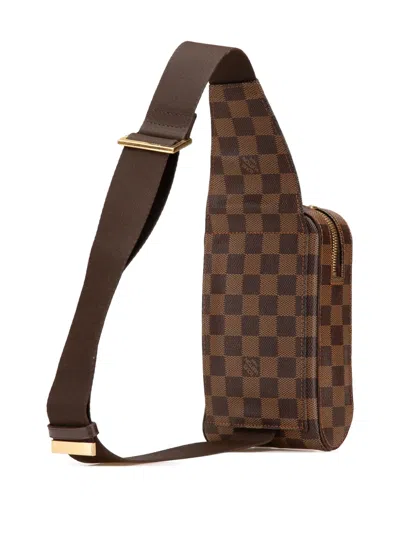 Pre-owned Louis Vuitton 2005 Damier Ebene Geronimos Crossbody Bag