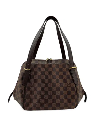 Louis Vuitton 2005 Damier Ebène Shoulder Bag In Brown