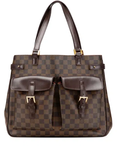 Pre-owned Louis Vuitton 2005 Damier Ebene Uzes Tote Bag