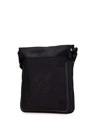 Pre-owned Louis Vuitton 2005 Damier Geant Compagnon Crossbody Bag In Black