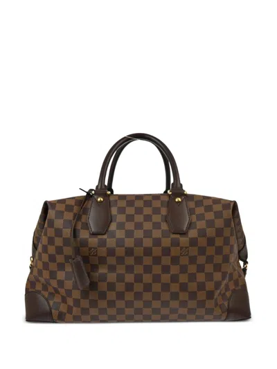 Pre-owned Louis Vuitton 2005 Damier Vaslav Duffle Bag In Neutrals
