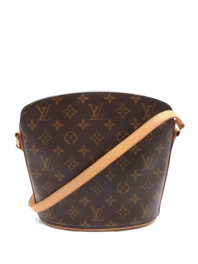 Pre-owned Louis Vuitton 2005 Druot Shoulder Bag In Brown