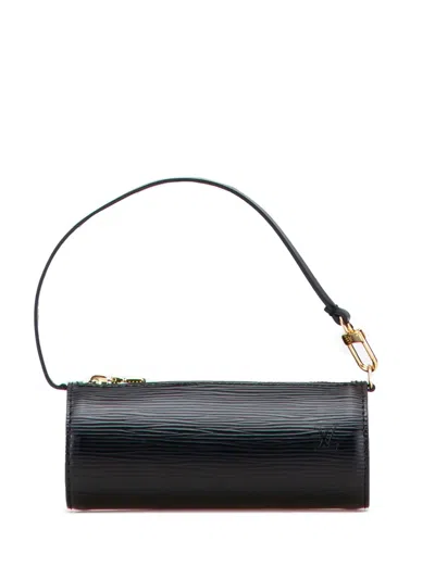 Pre-owned Louis Vuitton 2005 Epi Soufflot Pochette Pouch In Black