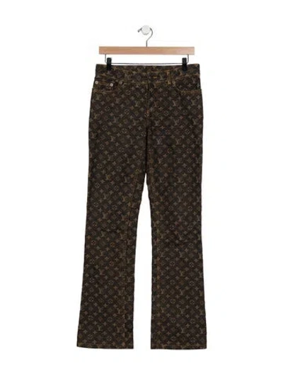 Pre-owned Louis Vuitton 2005 Flared Jeans In Gray