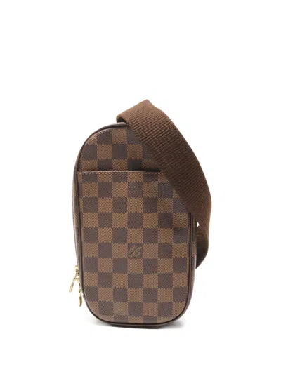 Pre-owned Louis Vuitton 2005 Gangza Belt Bag In Brown