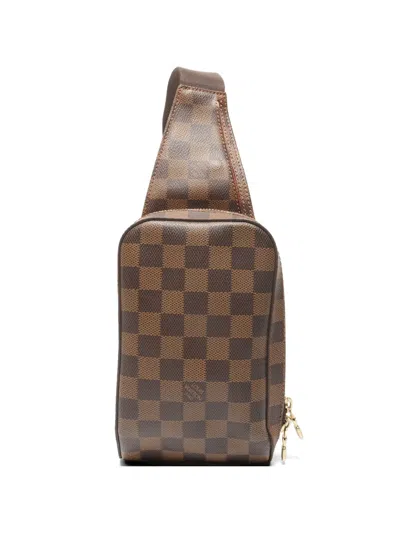 Pre-owned Louis Vuitton 2005 Geronimos Shoulder Bag In Brown