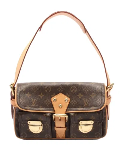 Pre-owned Louis Vuitton 2005 Hudson Monogram Shoulder Bag In Brown