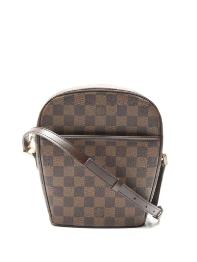 Pre-owned Louis Vuitton 2005 Ipanema Pm Damier Shoulder Bag In Brown