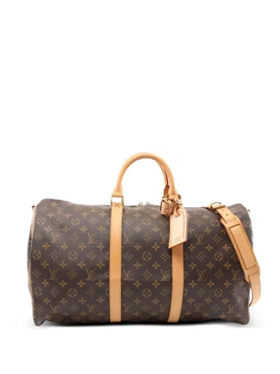 Pre-owned Louis Vuitton 2005 Keepall Bandouliere 50 Monogram Travel Bag