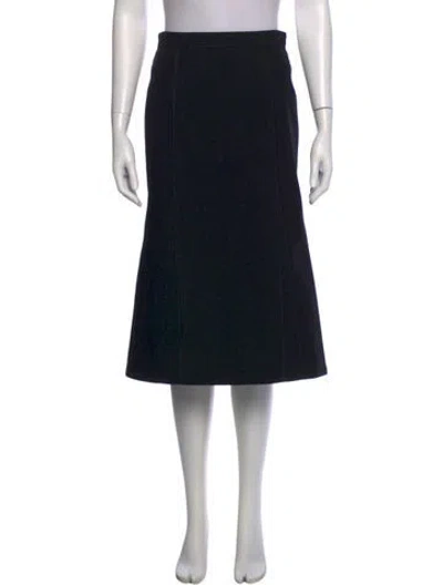 Pre-owned Louis Vuitton 2005 Knee-length Skirt In Black