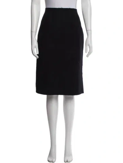 Pre-owned Louis Vuitton 2005 Knee-length Skirt In Black