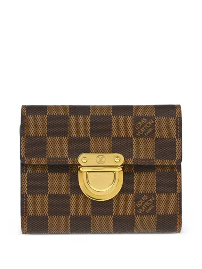 Pre-owned Louis Vuitton 2005 Koala Wallet In Brown