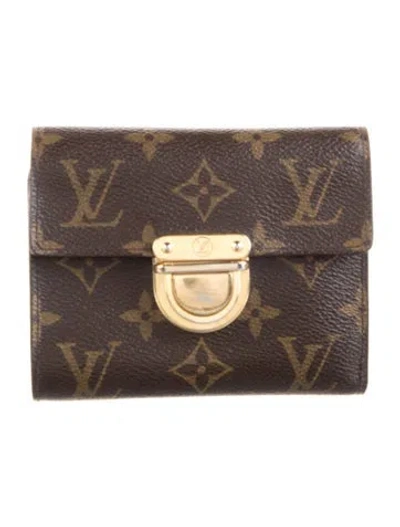 Pre-owned Louis Vuitton 2005 Lv Monogram Koala Wallet In Brown