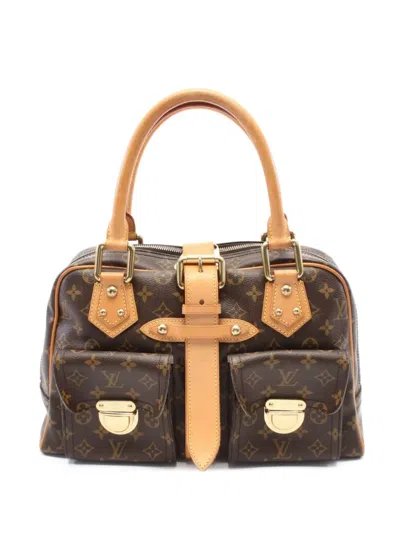 Pre-owned Louis Vuitton 2005 Manhattan Handbag In Brown