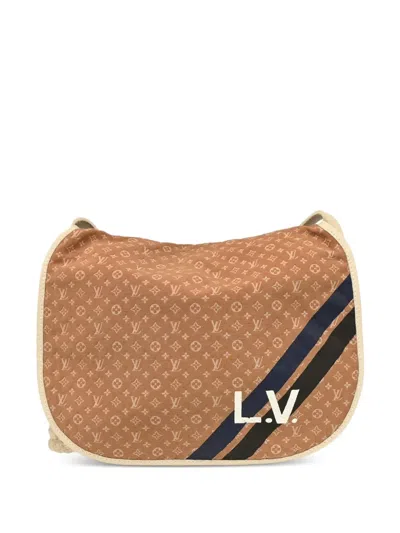 Pre-owned Louis Vuitton 2005 Mini Amman Shoulder Bag In Brown