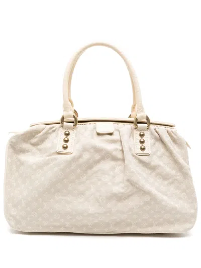 Pre-owned Louis Vuitton 2005 Mini Bowling Tote Bag In Neutrals