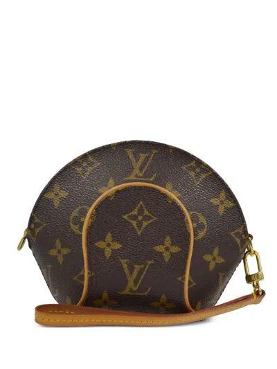 Pre-owned Louis Vuitton 2005 Mini Ellipse Pouch Bag In Brown