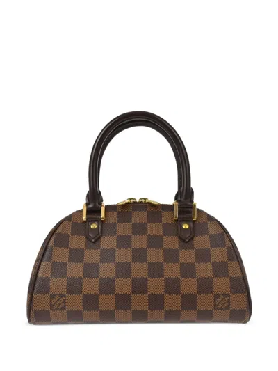Pre-owned Louis Vuitton 2005 Mini Rivera Handbag In Brown