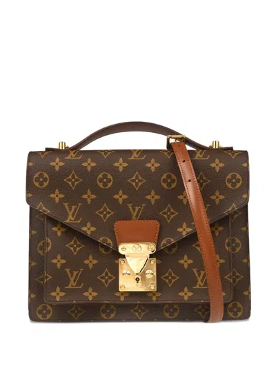 Pre-owned Louis Vuitton 2005 Monceau 28 Handbag In Brown