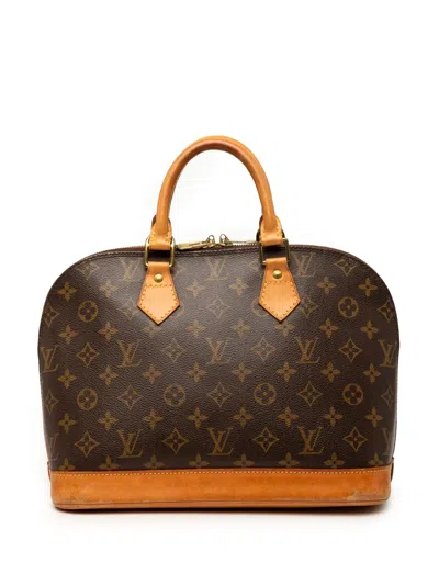 Pre-owned Louis Vuitton 2005 Monogram Alma Pm Handbag In Brown