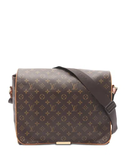 Pre-owned Louis Vuitton 2005 Monogram Aves Shoulder Bag In Brown