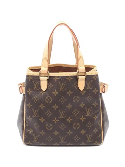 Pre-owned Louis Vuitton 2005 Monogram Batignolles Tote Bag In Brown