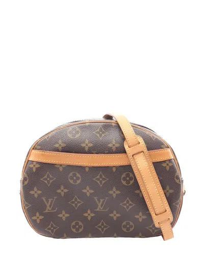 Pre-owned Louis Vuitton 2005 Monogram Blois Crossbody Bag In Brown