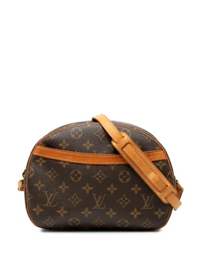 Pre-owned Louis Vuitton 2005 Monogram Blois Crossbody Bag In Brown