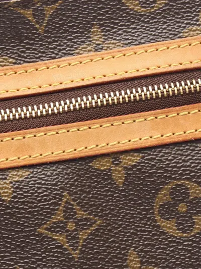 Pre-owned Louis Vuitton 2005 Monogram Bosphore Pochette Shoulder Bag In Brown